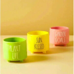 Rae Dunn Spring Planters Gift NWT 3 Pack